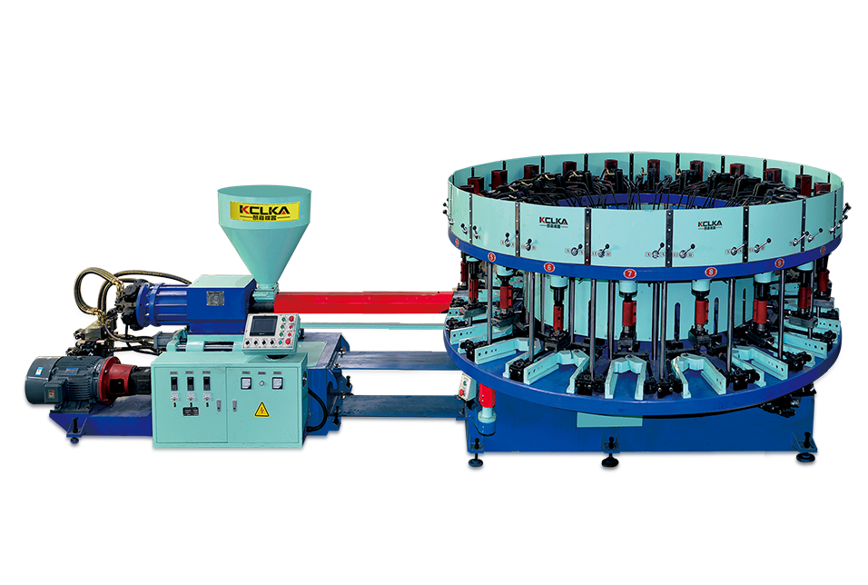 全自动圆盘式单（双）色休闲鞋、运动鞋结帮注射成型机